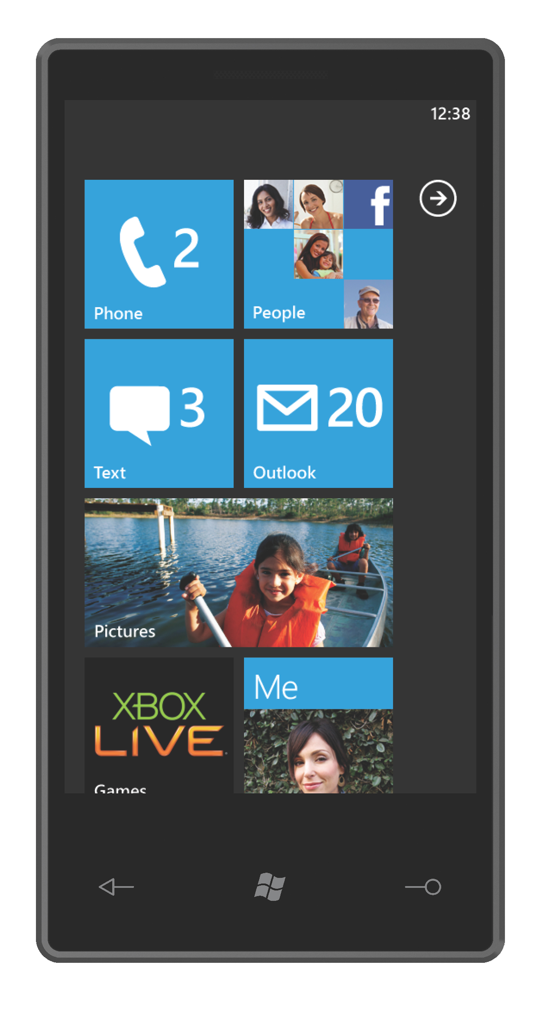 «Социальный» Windows Phone 7