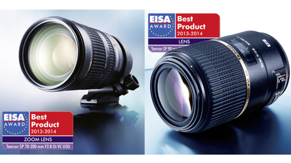 Tamron 70-200мм f/2.8 VC и 90мм f/2.8 Macro были признаны лучшими на вручении наград EISA.
