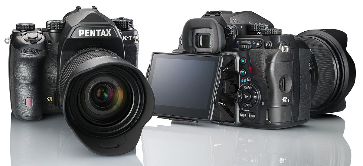 Зеркальная камера Pentax K-1 с полноформатной 36,4мп матрицей и 5-осевым стабилизатором