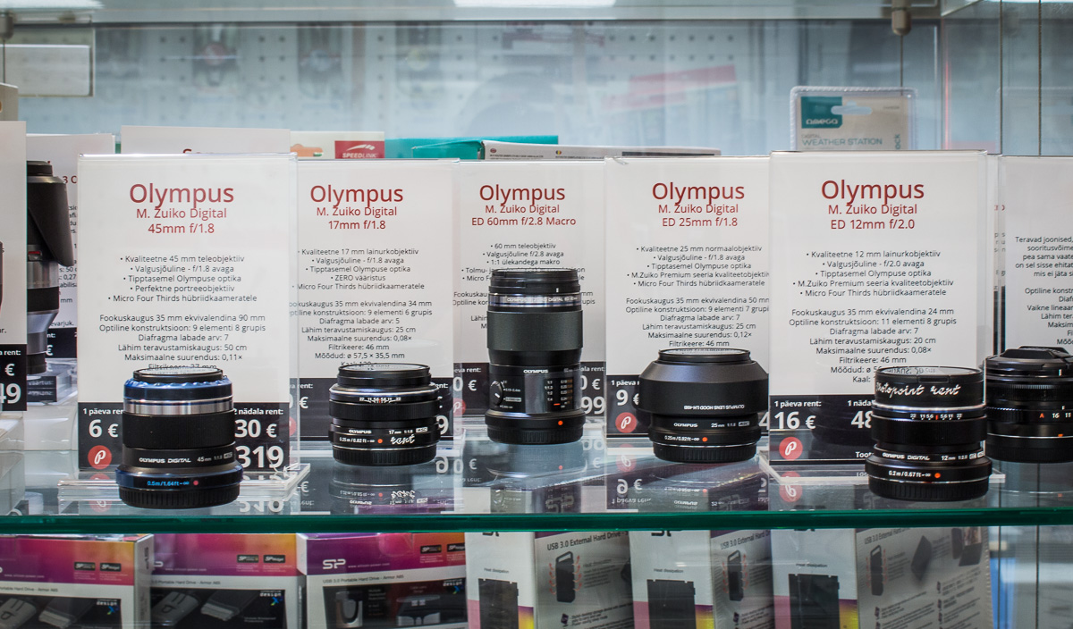 Новинки в арендном пунке Photopoint: объективы Olympus для беззеркальных камер