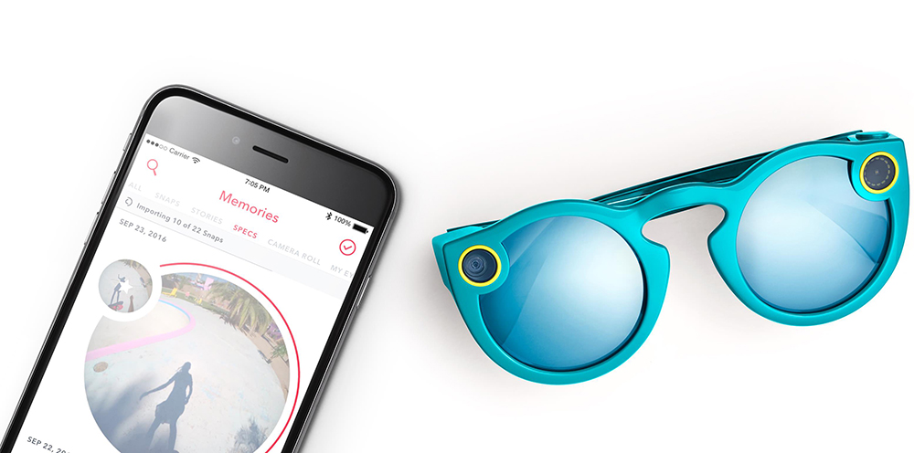 Snapchat представили свои очки со встроенной камерой - Spectacles