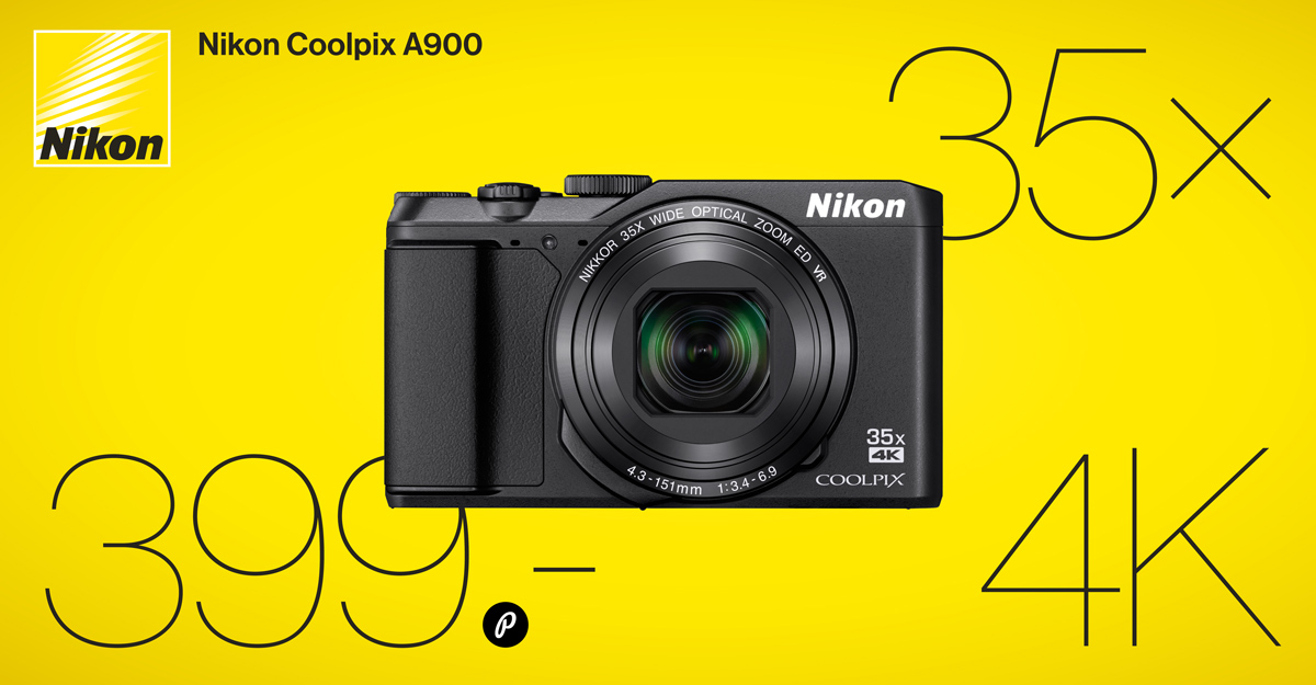 Nikon Coolpix A900 - теперь доступна по дружелюбной цене