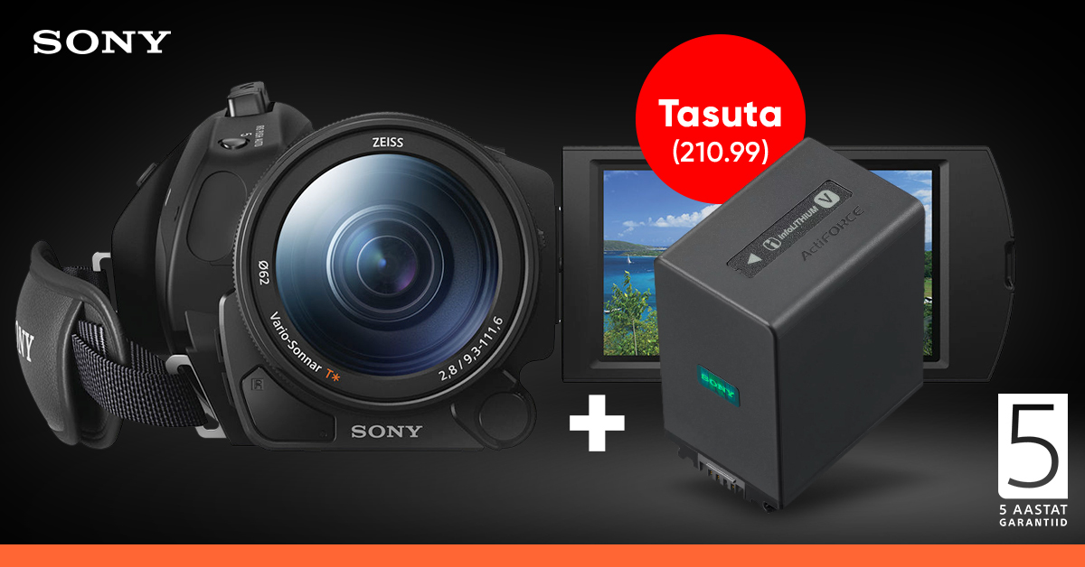 Покупай профессиональную видеокамеру Sony 4K и получишь в подарок функциональные устройства