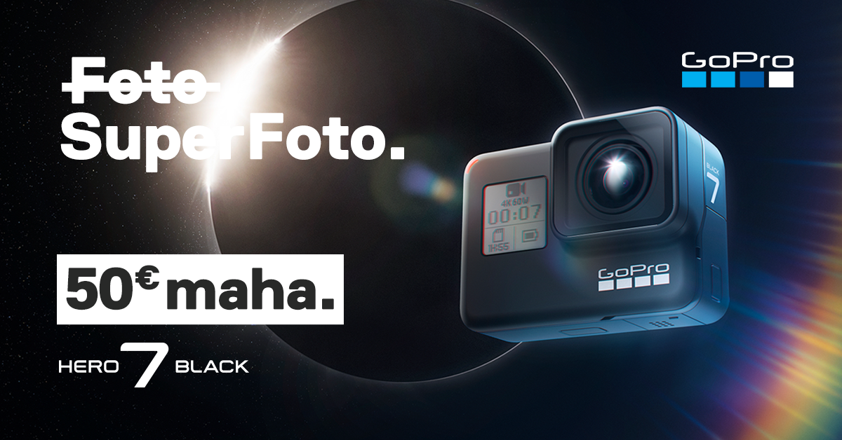 Отличная новость: экшн-камера GoPro HERO7 Black на 50€ дешевле