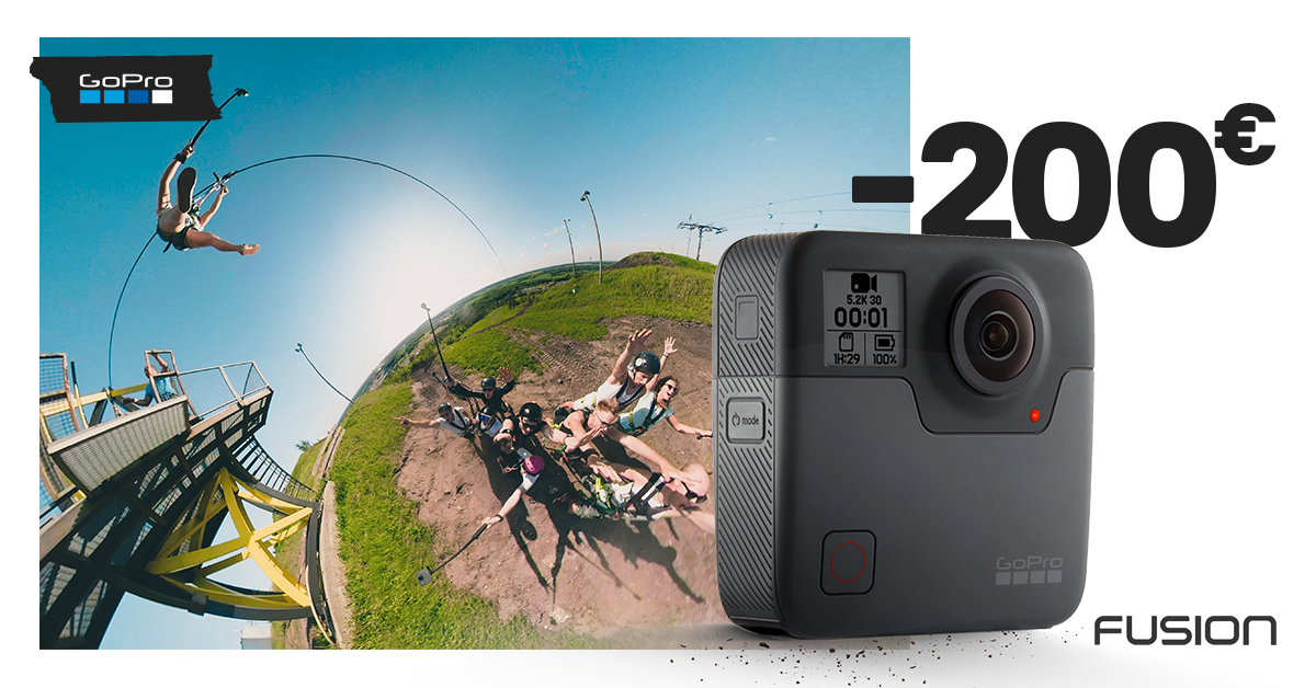 Запечатлейте все вокруг себя - камера GoPro Fusion 360° -200€