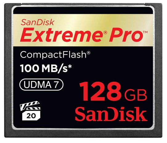 SanDisk Extreme Pro CF mälukaardi maksimummaht on nüüd 128 GB