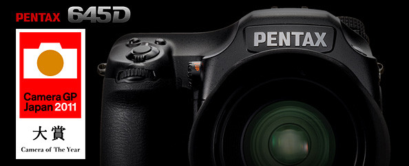 Camera GP Japan 2011 Awards tunnistas Pentax 645D keskformaatkaamera parimaks