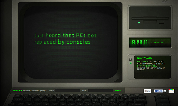 Razeri avalik pöördumine Wall Street Journal`is annab teada, et PC mängurlus ei ole surnud. Lubab uut ajastut algusega 26. august