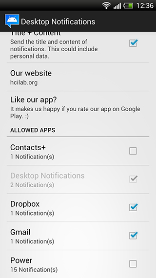Nädala rakendus Androidile 83. Desktop Notifications - rakendus mis võimaldab lugeda Androidi teateid arvutist