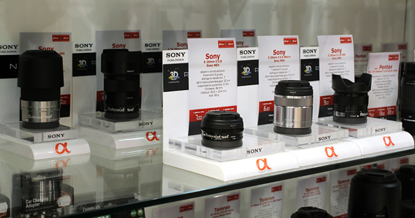  Photopointist saab nüüd rentida Sony NEX hübriidkaamerate objektiive