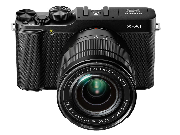X-A1_Black_Front_High_angle_16-50mm