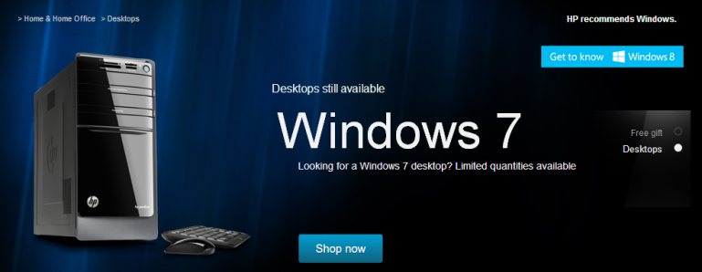 HP nutikas turundustrikk annab Windows 8-le kinga