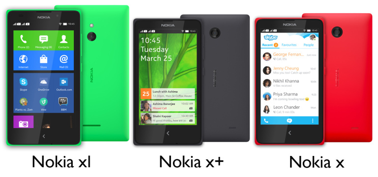 Nokia ründab odavate Android nutitelefonidega – Nokia X, X+ ja XL 