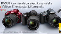 Nikon D5300 peegelkaamera ostul saad kaasa kingituse