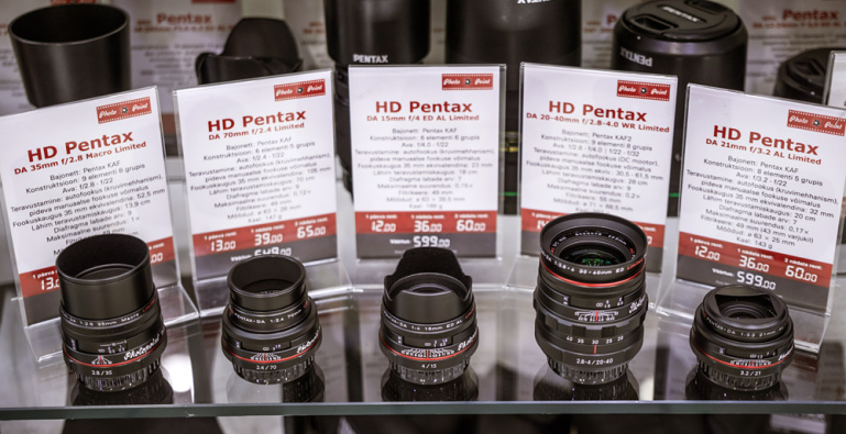 Uued Pentax HD Limited objektiivid - nüüd Photopointi fototehnika rendis
