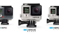 GoPro Hero4 Black seikluskaameral on kiire video, Gopro Hero4 Silver kaameral aga puuteekraan
