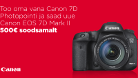 Vaheta oma vana Canon EOS 7D uue EOS 7D Mark II vastu