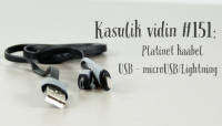 Kasulik vidin #151: Platinet kaabel USB - microUSB/Lightning 1m