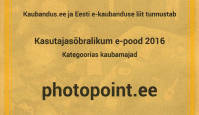 Eesti kõige kasutajasõbralikumaks veebikaubamajaks valiti Photopointi e-pood