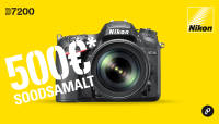 Vana Nikon peegelkaamera asemel uus Nikon D7200 kuni 500€ soodsamalt