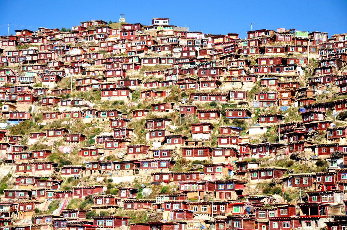 Munkade villad. Larung Gar, Sichuan, Hiina