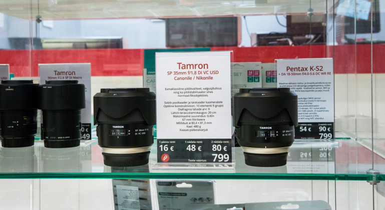 Nüüd Tallinnas rentimiseks saadaval: Tamron 35mm f/1.8 objektiivid Nikonile ja Canonile