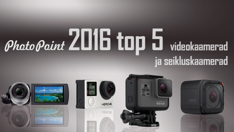 Photopointi TOP 5 enimostetud seiklus- ja videokaamerat 2016. aastal