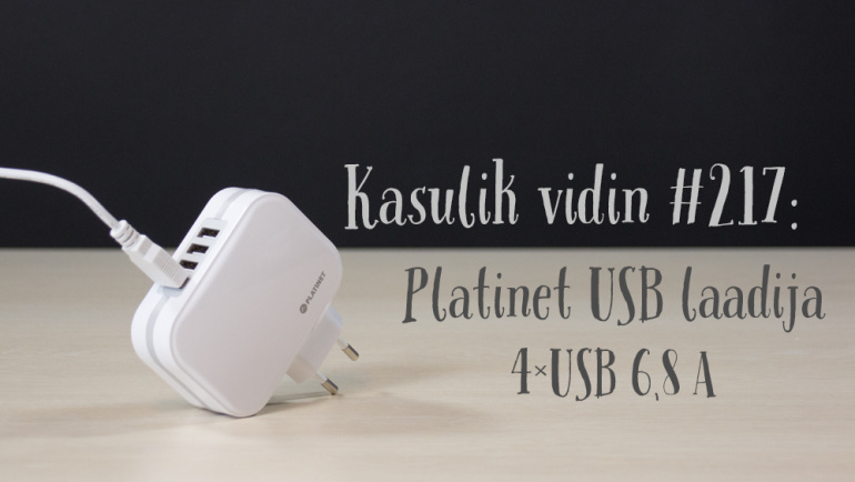 Kasulik vidin #217: Platinet USB laadija 4xUSB 6800mAh + kaabel