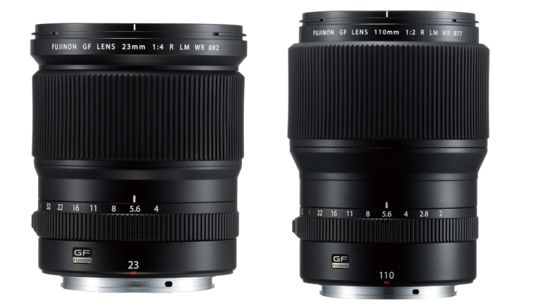 Fujifilm tutvustas kahte uut GF seeria objektiivi: Fujinon 110mm f/2 ning GF 23mm f/4 R LM WR