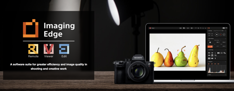 Sony Imaging Edge on kolmeosaline tasuta tarkvara pildistamiseks, fotode haldamiseks ja töötlemiseks