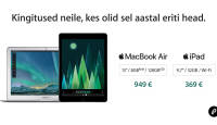 Perfektse Apple Macbook Air sülearvuti hind hetkel alates 949€