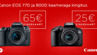 Canon EOS 77D või 800D peegelkaamera ostul kingitus