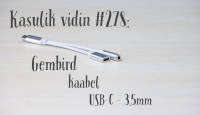Kasulik vidin #278: Gembird kaabel USB-C - 3,5mm