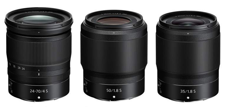 Nikoni uued hübriidkaameraobjektiivid 24-70mm f/4, 35mm f/1.8 ja 50mm f/1.8