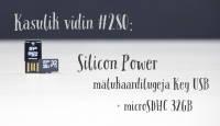 Kasulik vidin #280: Silicon Power mälukaardilugeja Key USB + microDSHC 32GB mälukaart