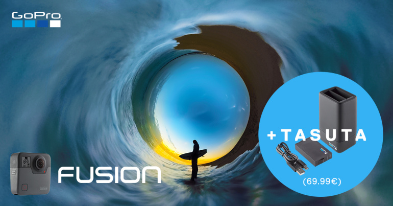 Jäädvusta kõik enda ümber – GoPro Fusion ostul pealekauba topelt akulaadija + lisaaku