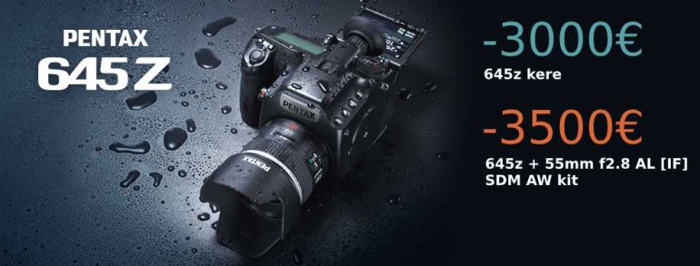 Hea uudis profifotograafidele: Pentax 645Z keskformaatkaamera hind tegi sõgeda languse