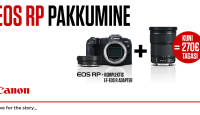 Osta uus EOS RP kaamera koos valitud objektiiviga ja saad Canonilt raha tagasi