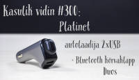 Kasulik vidin #300: Platinet autolaadija 2xUSB + Bluetooth kõrvaklapp Duos