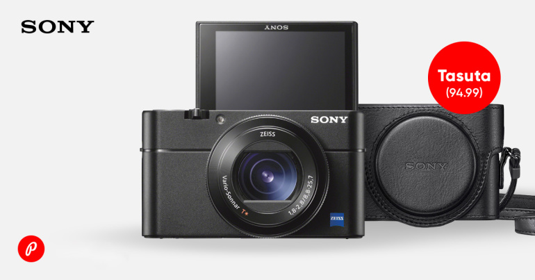 Mistahes Sony RX100 taskukaamerate tippseeria mudeli ostul saad kaasa kingituse