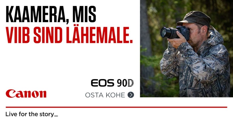 SUPERDIIL: Canon EOS 90D peegelkaamera saad 160-439€ soodsamalt kätte