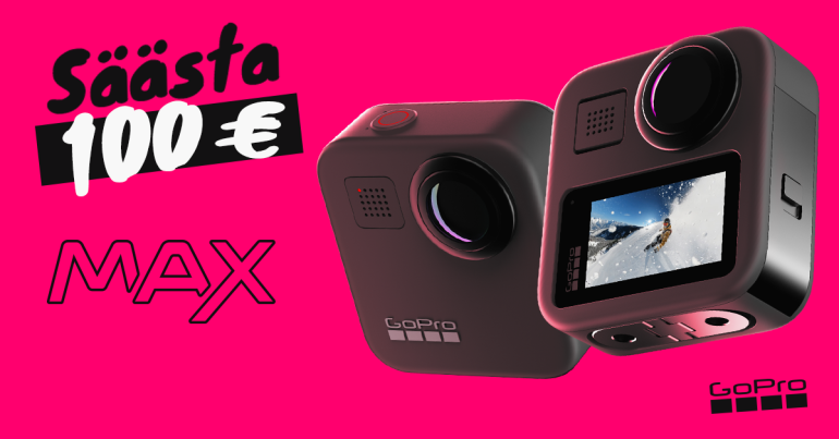 360° vaateid jäädvustav GoPro MAX on lausa 100€ soodsam