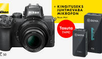 Nikon Z50 ostul saad kingituseks 149€ väärt juhtmevaba mikrofonisüsteem