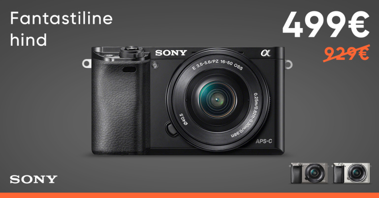 Sony a6000 +16-50mm Kit on müügil fantastilise soodushinnaga