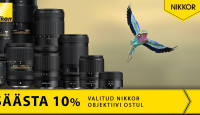 Valitud Nikon AF ja Z-objektiivid on müügil soodushinnaga