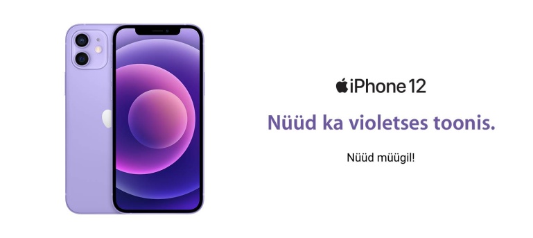 Uue violetse värvusega Apple iPhone 12 ja iPhone 12 mini on nüüd müügil