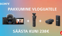 Populaarse Sony ZV-1 vlogkaamera erikomplektid kuni -238€