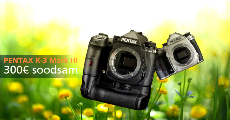Pentax K-3 Mark III peegelkaamera on lausa 300€ soodsam