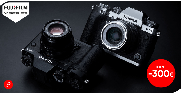 Populaarne Fujifilm X-T3 hübriidkaamera on kuni 300€ soodsam