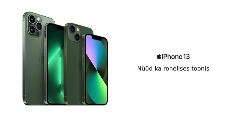 Uue rohelise värvusega Apple iPhone 13 on nüüd müügil